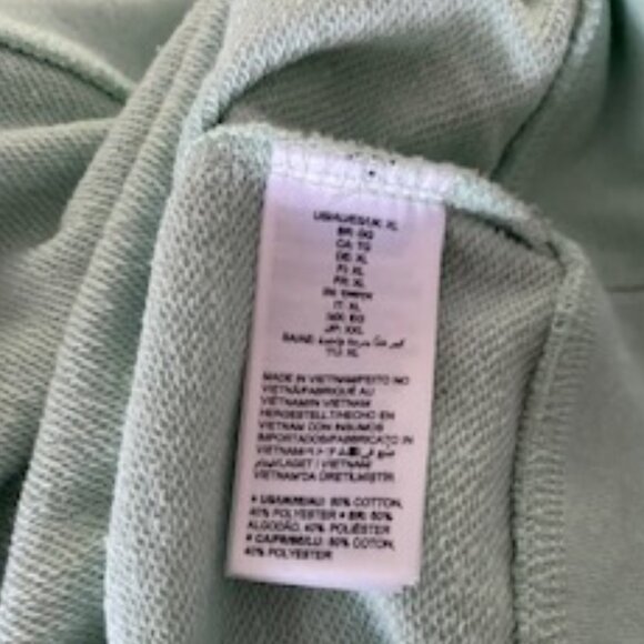 Amazon Essentials Full-Zip Fleece Mock Neck Aqua XL Sweatshirt - Picture 6 of 7